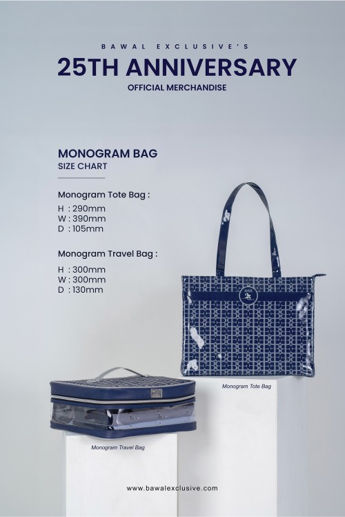 BE MONOGRAM COMBO TRAVEL BAG + TOTE BAG + BLOUSE